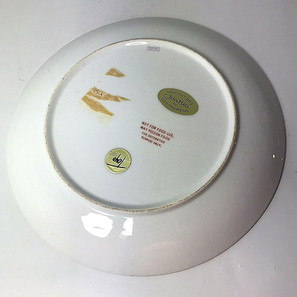 Decorative Plate Jena Hall Inspirations Toyo Trading Co Purple Grapes Bows - Picture 5 of 6